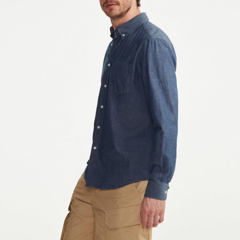 Chemise Manches Longues - Chambray - Homme