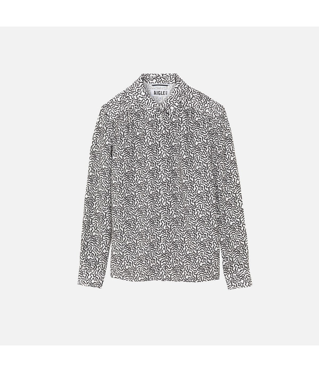Camisa de manga larga - Blanco leche - Mujer