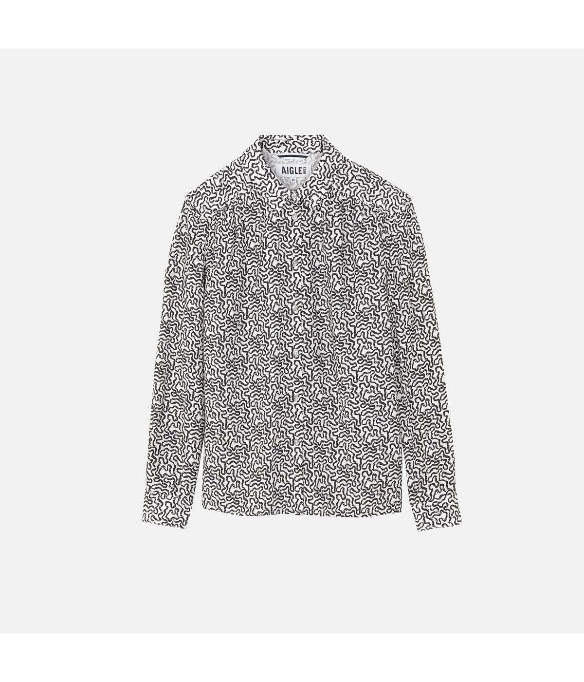 Camisa de manga larga - Blanco leche - Mujer