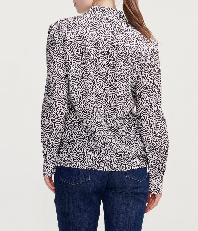 Camisa de manga larga - Blanco leche - Mujer