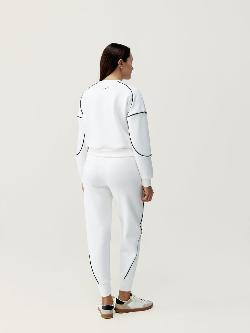 Jogging Agda - Blanc Cassé/Noir - Femme