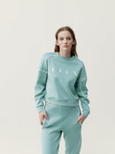 Sweat-Shirt Agda - Gris Jade/Blanc Cassé - Femme