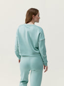 Sweat-Shirt Agda - Gris Jade/Blanc Cassé - Femme