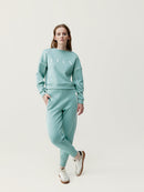 Sweat-Shirt Agda - Gris Jade/Blanc Cassé - Femme