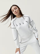 Sweat-Shirt Agda - Blanc Cassé/Noir - Femme