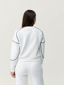 Sweat-Shirt Agda - Blanc Cassé/Noir - Femme
