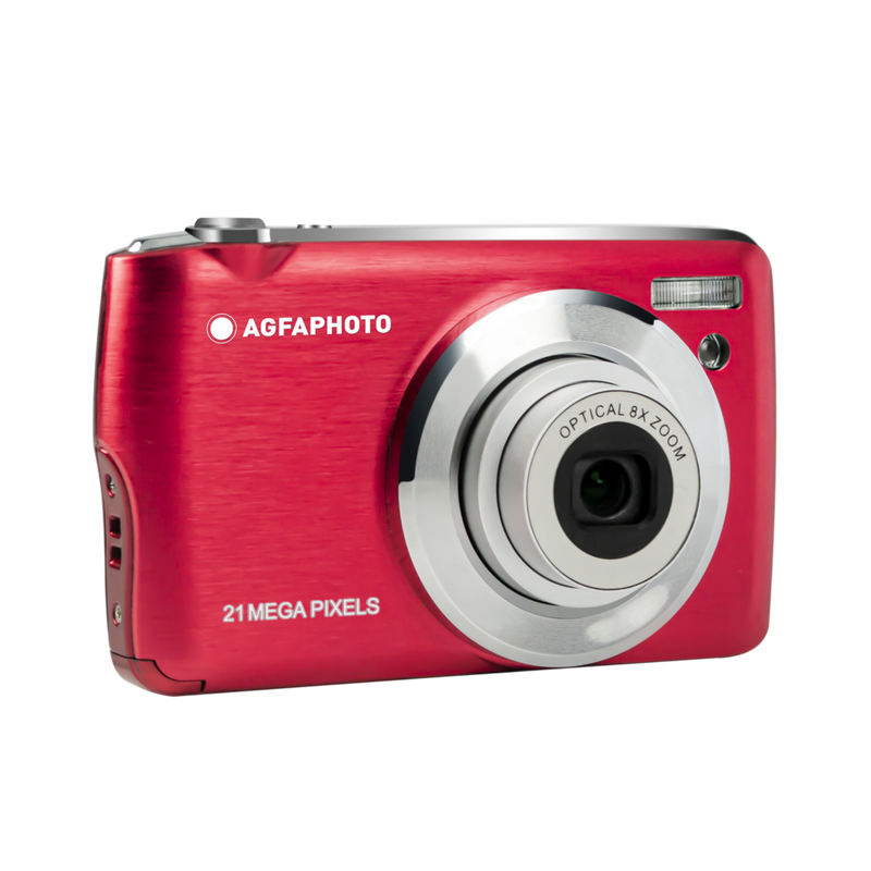 Cámara digital Agfaphoto - Realishot Dc8200 - Zoom óptico 8X - Rojo