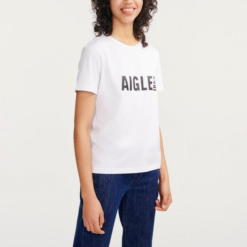 Tee Shirt Manches Courtes - Blanc Aigle - Femme