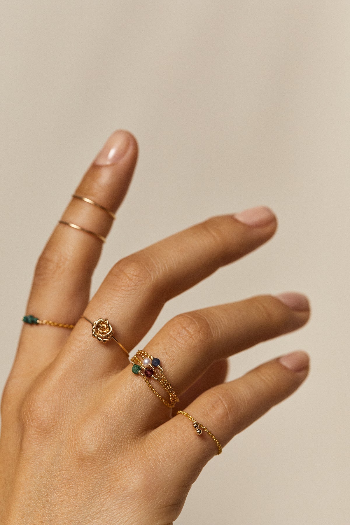 Bague Chaînette Stella - Argent