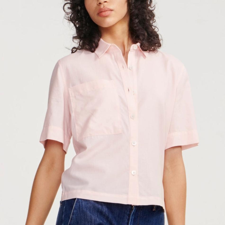 Chemise Manches Courtes - Cerisier - Femme