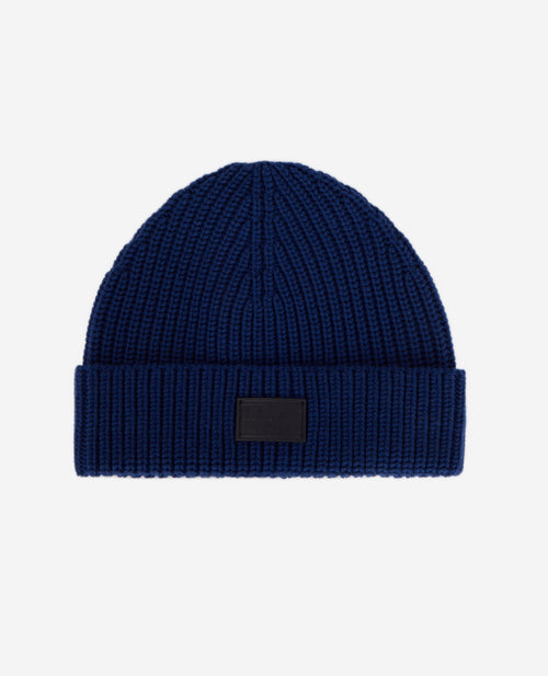 Bonnet En Laine - Bleu - Homme