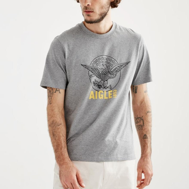 Tee Shirt Manches Courtes - Heather Grey - Homme