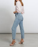 Reiko - Aimee Cargo Jeans - Denim V-360 - Woman