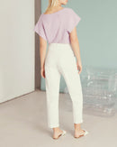 Pantalones cargo Aimy - Blanco - Mujer