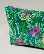 Bolsa de aseo de terciopelo - Allegria green