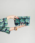 Velvet Wash Bag - Split navy