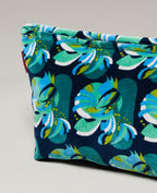 Velvet Wash Bag - Split navy