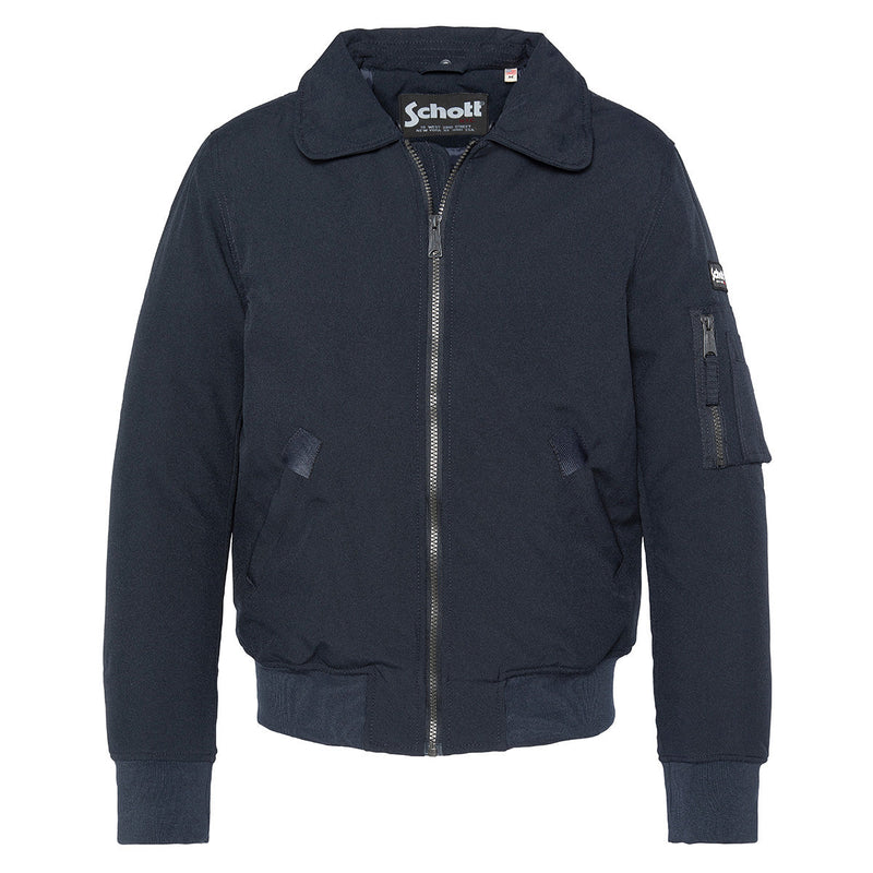 Schott - Blouson Aviateur Airlines - Marine, Marron