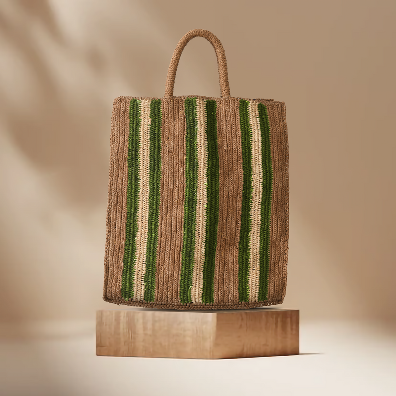 Airo Bag - Brown & Green & Beige