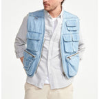 Chaqueta - Vaquero claro desgastado - Hombre
