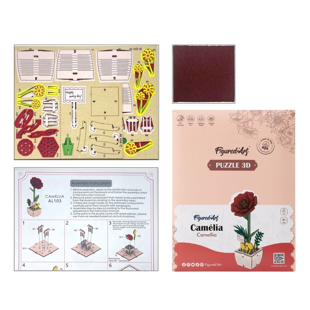 Puzzle 3D - Camélia