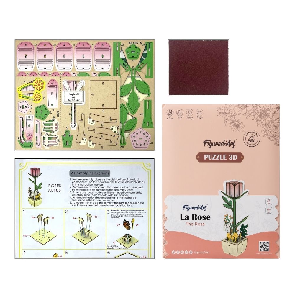 Puzzle 3D - La Rose