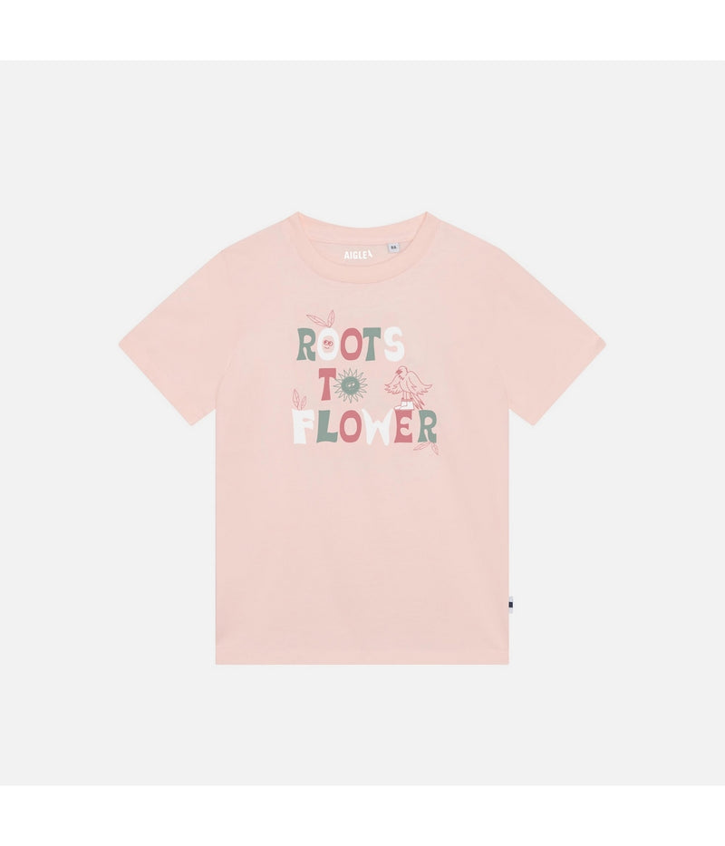 Tee Shirt Manches Courtes - Rose Givree - Enfant