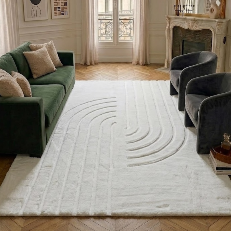 Alaska - Tapis D'Intérieur - Polyester - Blanc