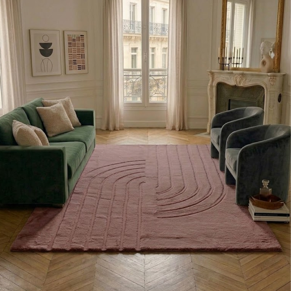 Alaska - Alfombra Interior - Poliéster - Rosa