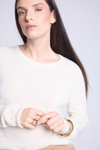 Pull Col Rond Alba - Blanc - Femme
