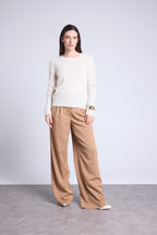 Pull Col Rond Alba - Blanc - Femme