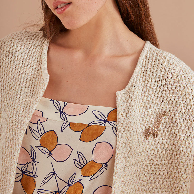 Gilet Albanie - Ecru
