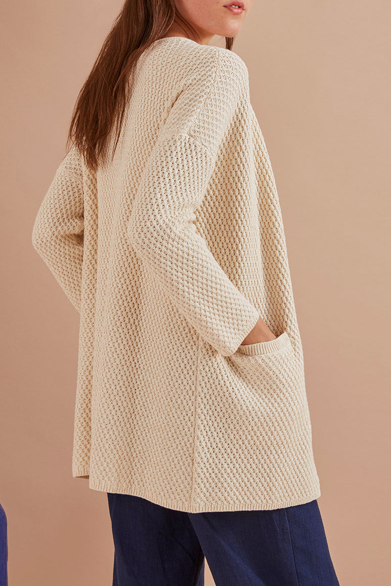 Gilet Albanie - Ecru