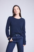 Pull Col Rond Alba - Bleu Marine - Femme