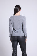 Pull Col Rond Alba - Gris Fonce - Femme