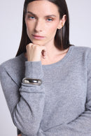 Pull Col Rond Alba - Gris Fonce - Femme