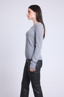 Pull Col Rond Alba - Gris Fonce - Femme