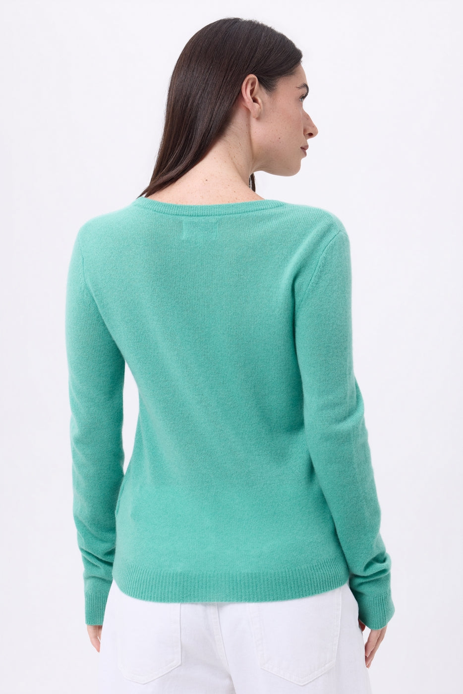 Pull Col Rond Alba - Vert Pastel - Femme