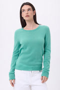 Pull Col Rond Alba - Vert Pastel - Femme
