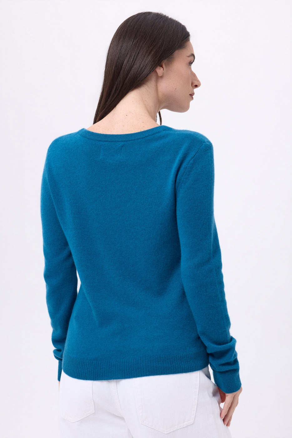 Alba Crew-Neck Jumper - Teal - Women