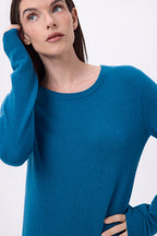 Alba Crew-Neck Jumper - Teal - Women