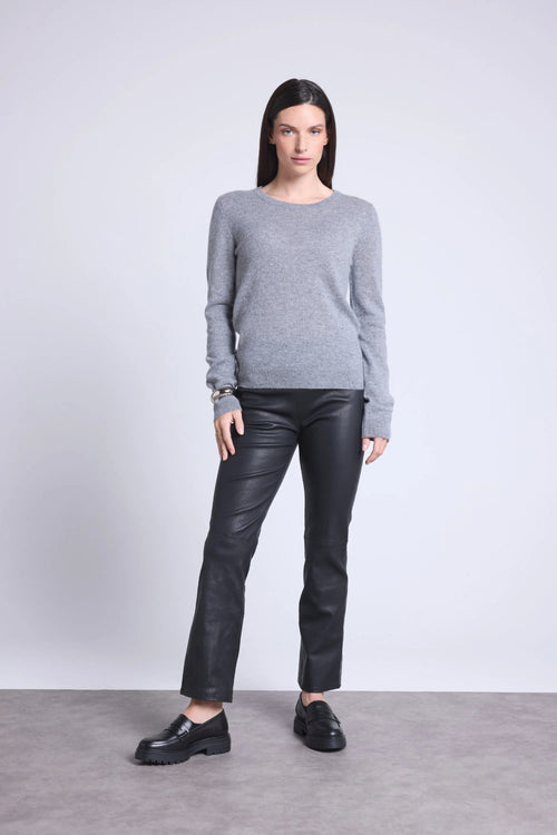 Pull Col Rond Alba - Gris Fonce - Femme