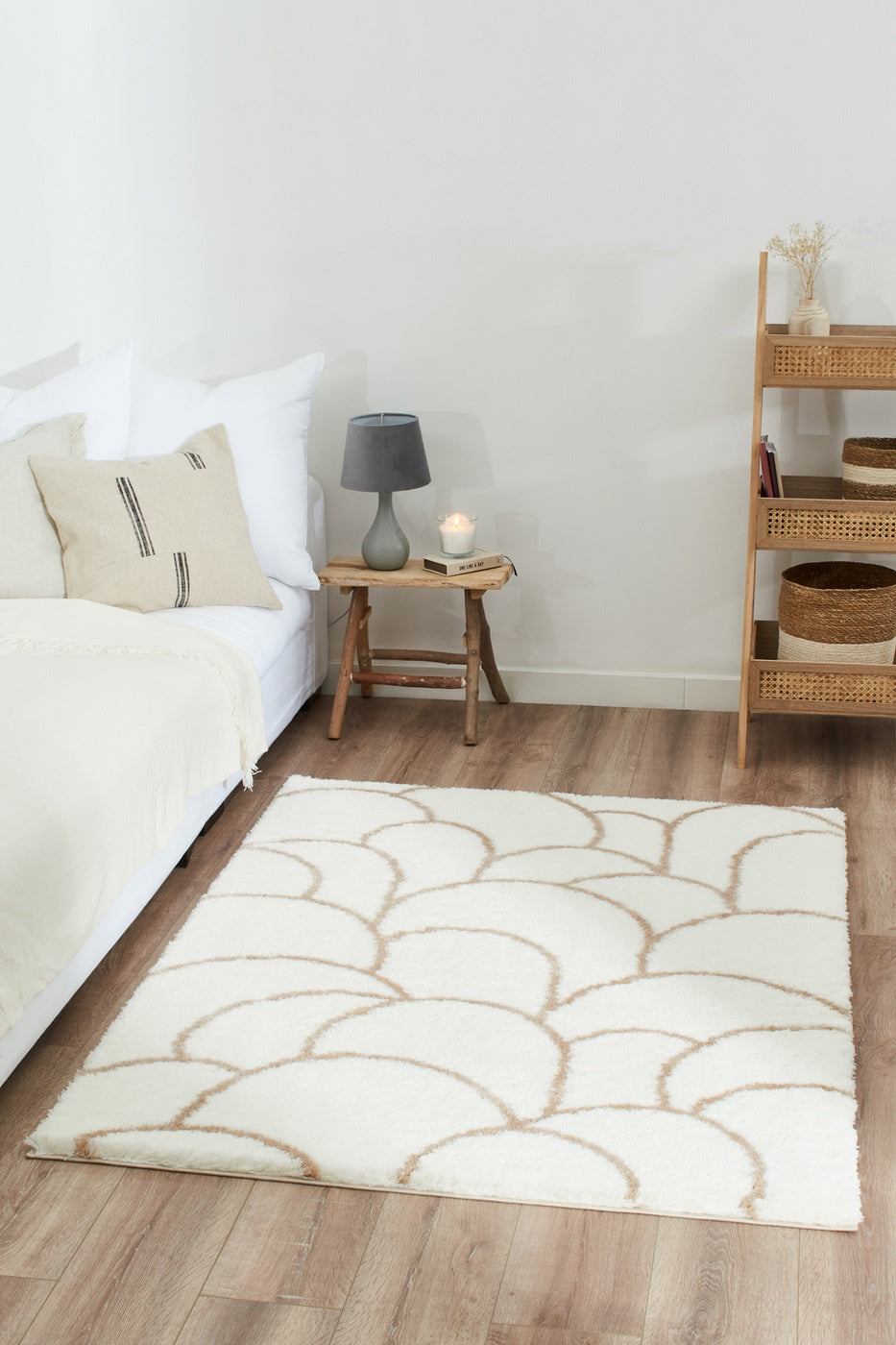 Alena - Tapis D'Intérieur - Polyester - Creme