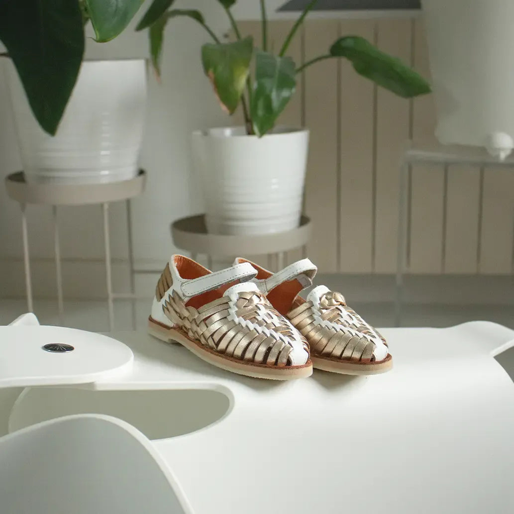 Huaraches Alegria - White Champagne