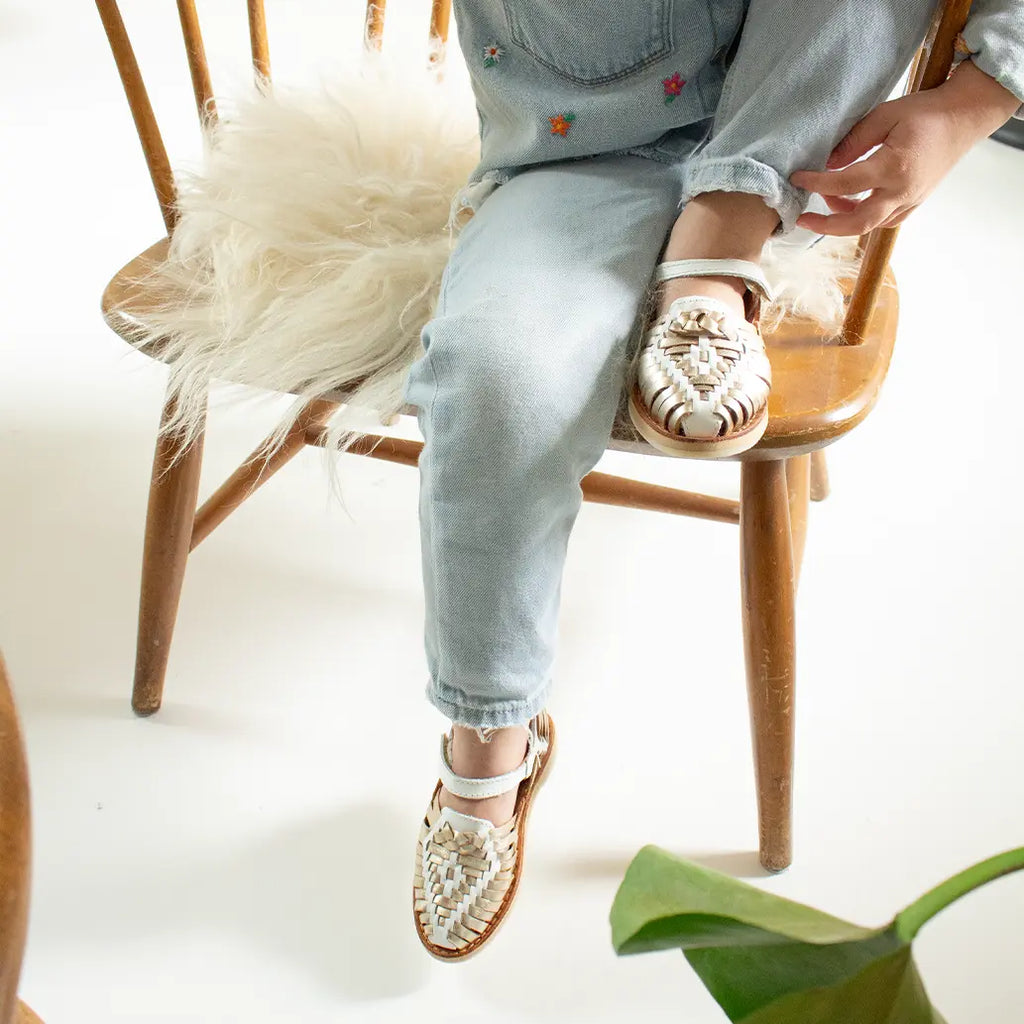 Huaraches Alegria - White Champagne
