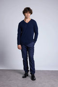 Jersey Cuello en V Alex - Azul Marino - Hombre