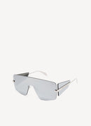 Alexander Mcqueen - Lunettes De Soleil - Silver - Femme