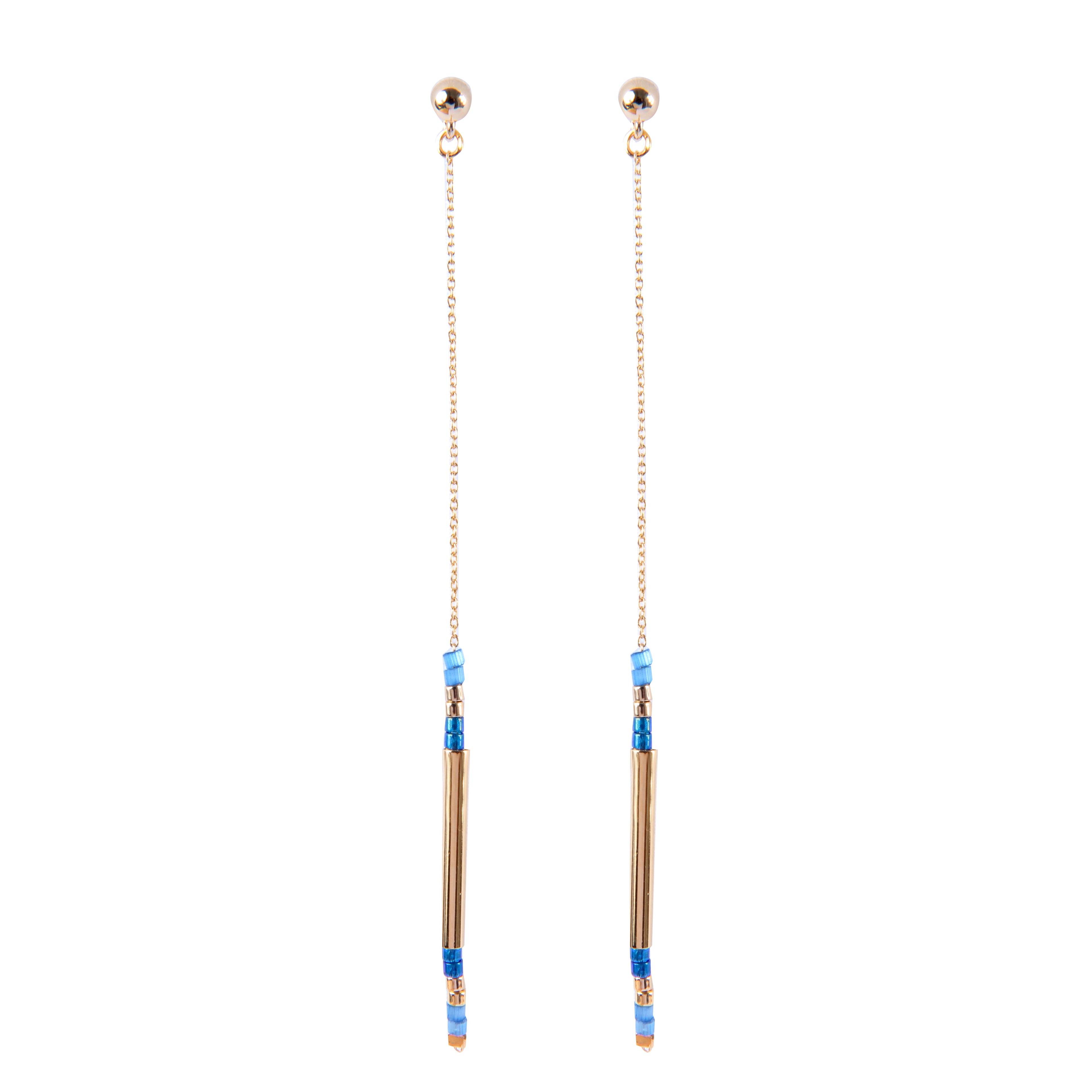 Boucles D'Oreilles Alexandra Bleu