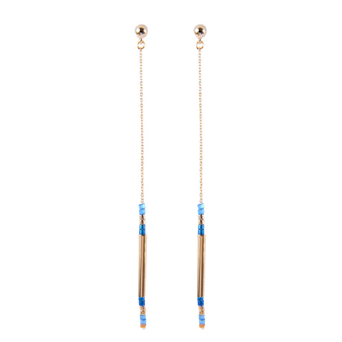 Boucles D'Oreilles Alexandra Bleu