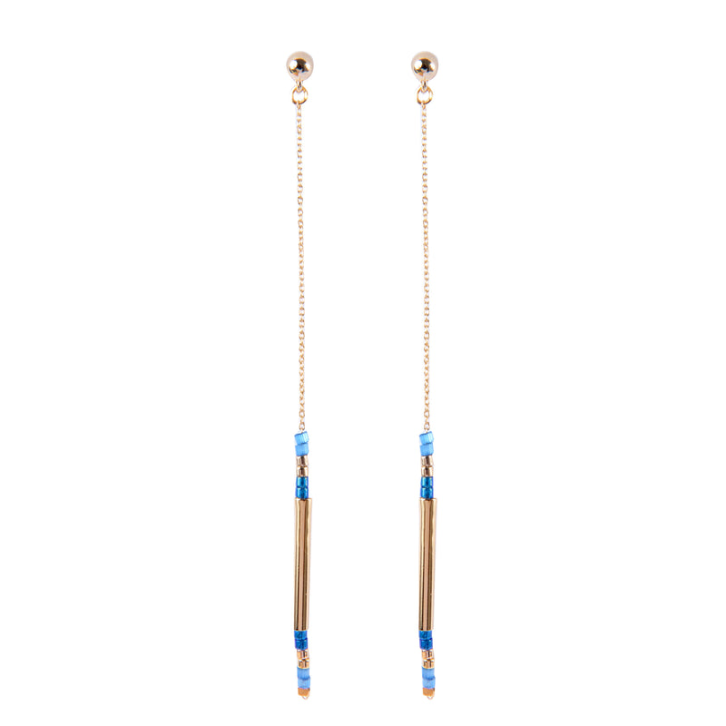 Boucles D'Oreilles Alexandra Bleu